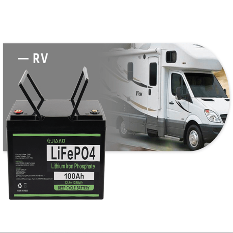 LiFePO4 bateria 12V 100Ah lítium vas akkumulátor csomag könnyű súly 12 v 100 ah LiFePO4 akkumulátor hosszú ciklus élettartama RV lakókocsihoz